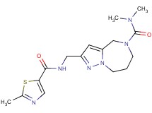 N,N-dimethyl-2-({[(2-methyl-1,3-thiazol-5-yl)carbonyl]amino}methyl)-7,8-dihydro-4H-pyrazolo[1,5-a][1,4]diazepine-5(6H)-carboxamide