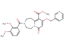 methyl 3-(2,3-dimethoxybenzoyl)-7-oxo-9-(3-pyridinylmethoxy)-1,2,3,4,5,7-hexahydropyrido[1,2-d][1,4]diazepine-10-carboxylate