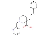 3-(3-phenylpropyl)-1-(pyridin-2-ylmethyl)piperidine-3-carboxylic acid