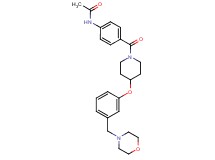 N-[4-({4-[3-(4-morpholinylmethyl)phenoxy]-1-piperidinyl}carbonyl)phenyl]acetamide