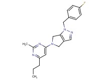 1-(4-fluorobenzyl)-5-(2-methyl-6-propylpyrimidin-4-yl)-1,4,5,6-tetrahydropyrrolo[3,4-c]pyrazole