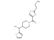 {1-[(2-propyl-1,3-thiazol-4-yl)carbonyl]-4-piperidinyl}(2-thienyl)methanol