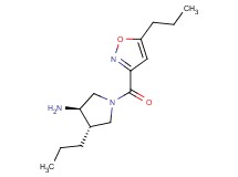 (3R*,4S*)-4-propyl-1-[(5-propylisoxazol-3-yl)carbonyl]pyrrolidin-3-amine