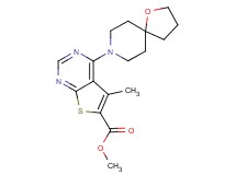 methyl 5-methyl-4-(1-oxa-8-azaspiro[4.5]dec-8-yl)thieno[2,3-d]pyrimidine-6-carboxylate