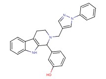 3-{2-[(1-phenyl-1H-pyrazol-4-yl)methyl]-2,3,4,9-tetrahydro-1H-beta-carbolin-1-yl}phenol