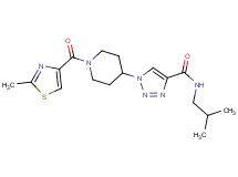 N-isobutyl-1-{1-[(2-methyl-1,3-thiazol-4-yl)carbonyl]-4-piperidinyl}-1H-1,2,3-triazole-4-carboxamide