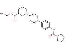 ethyl 1'-{4-[(cyclopentylcarbonyl)amino]phenyl}-1,4'-bipiperidine-3-carboxylate