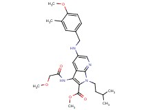 methyl 3-[(methoxyacetyl)amino]-5-[(4-methoxy-3-methylbenzyl)amino]-1-(3-methylbutyl)-1H-pyrrolo[2,3-b]pyridine-2-carboxylate