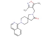 2-[(3,5-dimethyl-4-isoxazolyl)methyl]-8-(1-isoquinolinyl)-2,8-diazaspiro[4.5]decan-3-one