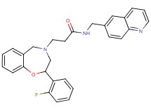 3-[2-(2-fluorophenyl)-2,3-dihydro-1,4-benzoxazepin-4(5H)-yl]-N-(6-quinolinylmethyl)propanamide