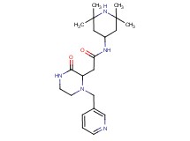 2-[3-oxo-1-(3-pyridinylmethyl)-2-piperazinyl]-N-(2,2,6,6-tetramethyl-4-piperidinyl)acetamide