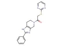 2-phenyl-5-[(pyrimidin-2-ylthio)acetyl]-4,5,6,7-tetrahydro-1H-imidazo[4,5-c]pyridine