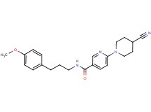 6-(4-cyanopiperidin-1-yl)-N-[3-(4-methoxyphenyl)propyl]nicotinamide