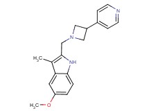 5-methoxy-3-methyl-2-{[3-(4-pyridinyl)-1-azetidinyl]methyl}-1H-indole