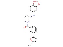 N-1,3-benzodioxol-5-yl-1-[3-(5-methyl-2-furyl)benzoyl]-3-piperidinamine