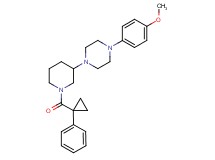 1-(4-methoxyphenyl)-4-{1-[(1-phenylcyclopropyl)carbonyl]-3-piperidinyl}piperazine