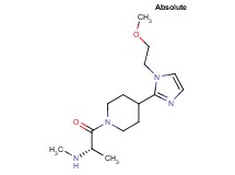 ((1S)-2-{4-[1-(2-methoxyethyl)-1H-imidazol-2-yl]-1-piperidinyl}-1-methyl-2-oxoethyl)methylamine dihydrochloride