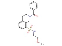 2-benzoyl-N-(2-methoxyethyl)-1,2,3,4-tetrahydroisoquinoline-8-sulfonamide