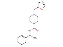 N-[1-(1-cyclohexen-1-yl)ethyl]-1-(2-furylmethyl)-4-piperidinecarboxamide