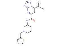7-isopropyl-N-[1-(2-thienylmethyl)-3-piperidinyl][1,2,4]triazolo[1,5-a]pyrimidine-5-carboxamide