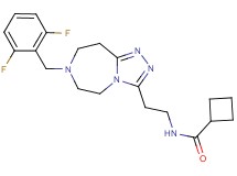 N-{2-[7-(2,6-difluorobenzyl)-6,7,8,9-tetrahydro-5H-[1,2,4]triazolo[4,3-d][1,4]diazepin-3-yl]ethyl}cyclobutanecarboxamide
