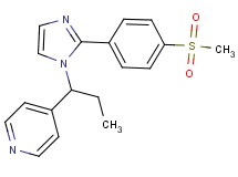 4-(1-{2-[4-(methylsulfonyl)phenyl]-1H-imidazol-1-yl}propyl)pyridine