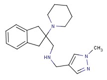 1-(1-methyl-1H-pyrazol-4-yl)-N-{[2-(1-piperidinyl)-2,3-dihydro-1H-inden-2-yl]methyl}methanamine