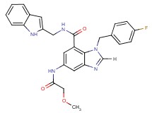 1-(4-fluorobenzyl)-N-(1H-indol-2-ylmethyl)-5-[(methoxyacetyl)amino]-1H-benzimidazole-7-carboxamide
