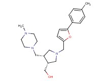{(3R*,4R*)-1-{[5-(4-methylphenyl)-2-furyl]methyl}-4-[(4-methylpiperazin-1-yl)methyl]pyrrolidin-3-yl}methanol