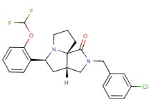 (3aS*,5S*,9aS*)-2-(3-chlorobenzyl)-5-[2-(difluoromethoxy)phenyl]hexahydro-7H-pyrrolo[3,4-g]pyrrolizin-1(2H)-one