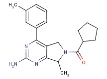 6-(cyclopentylcarbonyl)-7-methyl-4-(3-methylphenyl)-6,7-dihydro-5H-pyrrolo[3,4-d]pyrimidin-2-amine