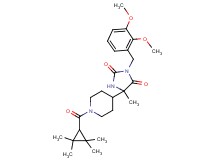 3-(2,3-dimethoxybenzyl)-5-methyl-5-{1-[(2,2,3,3-tetramethylcyclopropyl)carbonyl]-4-piperidinyl}-2,4-imidazolidinedione