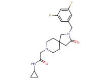 N-cyclopropyl-2-[2-(3,5-difluorobenzyl)-3-oxo-2,8-diazaspiro[4.5]dec-8-yl]acetamide