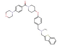 (1-benzothien-2-ylmethyl)methyl[4-({1-[4-(4-morpholinyl)benzoyl]-4-piperidinyl}oxy)benzyl]amine