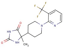 5-methyl-5-{1-[3-(trifluoromethyl)pyridin-2-yl]piperidin-4-yl}imidazolidine-2,4-dione