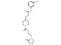 N-(3-methylphenyl)-3-{1-[4-(2-oxo-1-pyrrolidinyl)butanoyl]-4-piperidinyl}propanamide