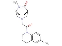 (1S*,5R*)-6-methyl-3-[2-(6-methyl-3,4-dihydro-1(2H)-quinolinyl)-2-oxoethyl]-3,6-diazabicyclo[3.2.2]nonan-7-one