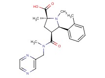 (2S*,4S*,5R*)-1,2-dimethyl-5-(2-methylphenyl)-4-{[methyl(pyrazin-2-ylmethyl)amino]carbonyl}pyrrolidine-2-carboxylic acid