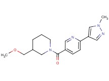 5-{[3-(methoxymethyl)piperidin-1-yl]carbonyl}-2-(1-methyl-1H-pyrazol-4-yl)pyridine