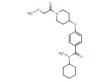 N-cyclohexyl-4-{[1-(methoxyacetyl)-4-piperidinyl]oxy}-N-methylbenzamide