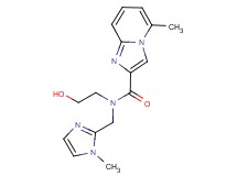 N-(2-hydroxyethyl)-5-methyl-N-[(1-methyl-1H-imidazol-2-yl)methyl]imidazo[1,2-a]pyridine-2-carboxamide
