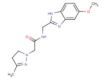 N-[(5-methoxy-1H-benzimidazol-2-yl)methyl]-2-(3-methyl-4,5-dihydro-1H-pyrazol-1-yl)acetamide
