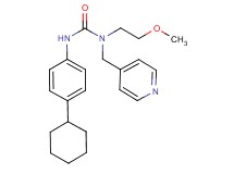 N'-(4-cyclohexylphenyl)-N-(2-methoxyethyl)-N-(pyridin-4-ylmethyl)urea