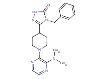 4-benzyl-5-{1-[3-(dimethylamino)-2-pyrazinyl]-4-piperidinyl}-2,4-dihydro-3H-1,2,4-triazol-3-one