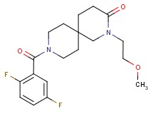 9-(2,5-difluorobenzoyl)-2-(2-methoxyethyl)-2,9-diazaspiro[5.5]undecan-3-one