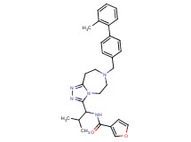 N-(2-methyl-1-{7-[(2'-methyl-4-biphenylyl)methyl]-6,7,8,9-tetrahydro-5H-[1,2,4]triazolo[4,3-d][1,4]diazepin-3-yl}propyl)-3-furamide