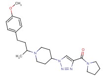 1-[3-(4-methoxyphenyl)-1-methylpropyl]-4-[4-(1-pyrrolidinylcarbonyl)-1H-1,2,3-triazol-1-yl]piperidine