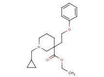 ethyl 1-(cyclopropylmethyl)-3-(2-phenoxyethyl)-3-piperidinecarboxylate