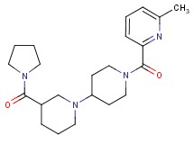 1'-[(6-methylpyridin-2-yl)carbonyl]-3-(pyrrolidin-1-ylcarbonyl)-1,4'-bipiperidine