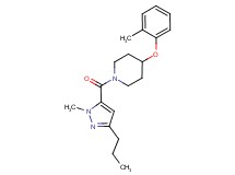 4-(2-methylphenoxy)-1-[(1-methyl-3-propyl-1H-pyrazol-5-yl)carbonyl]piperidine